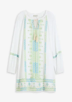 bonprix bonprix Vestido corto Blanco estampado Hot