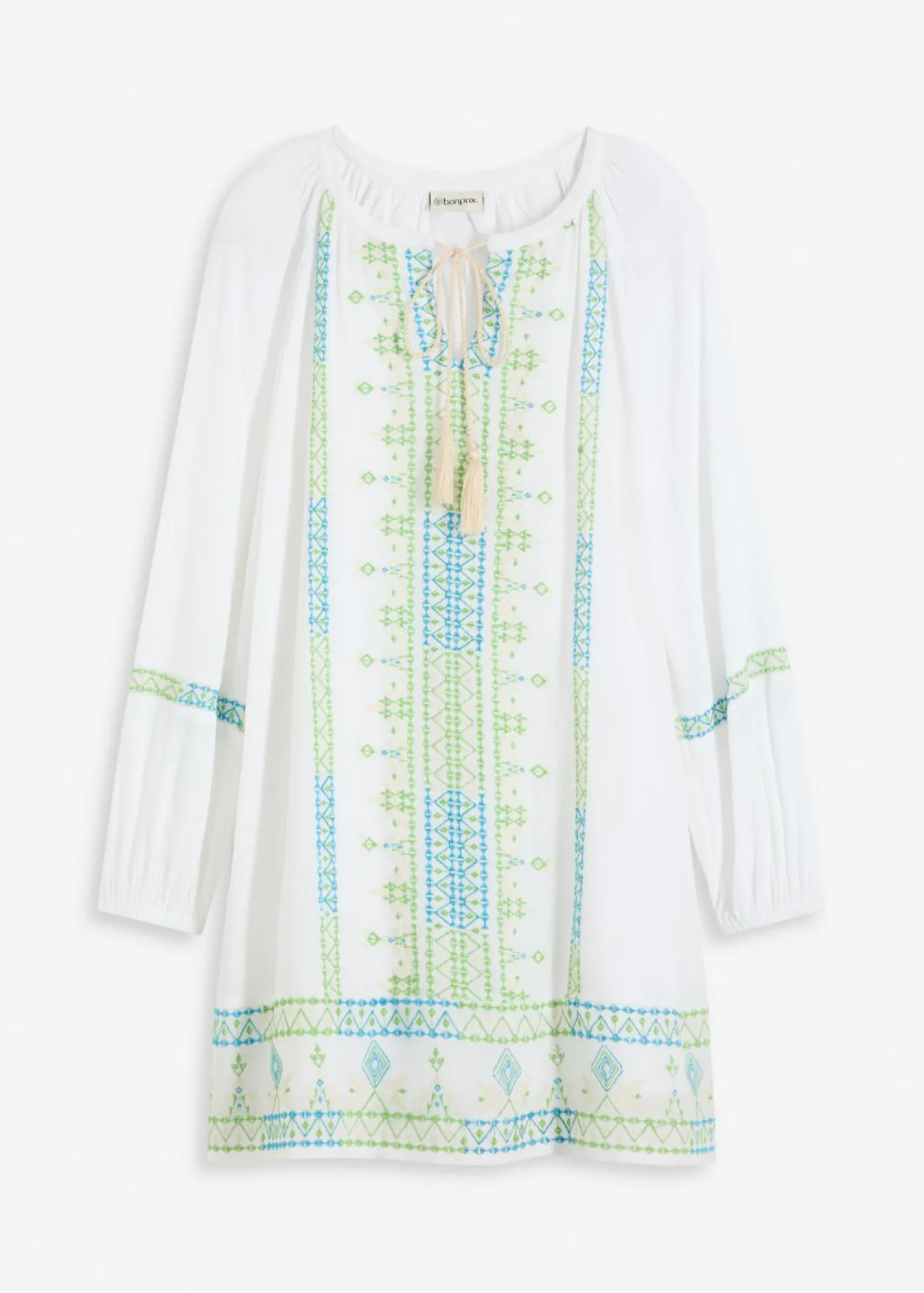 bonprix bonprix Vestido corto Blanco estampado Hot