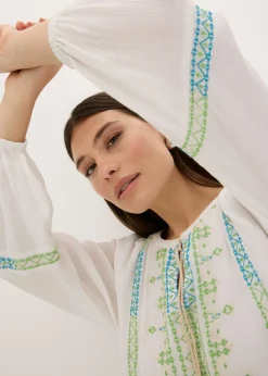 bonprix bonprix Vestido corto Blanco estampado Hot
