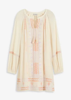 bonprix bonprix Vestido corto Crudo estampado Discount