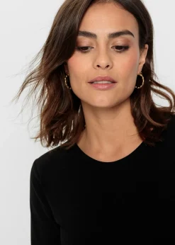 bonprix bonprix Vestido corto con estampado Negro-marrón con estampado de leopardo Clearance