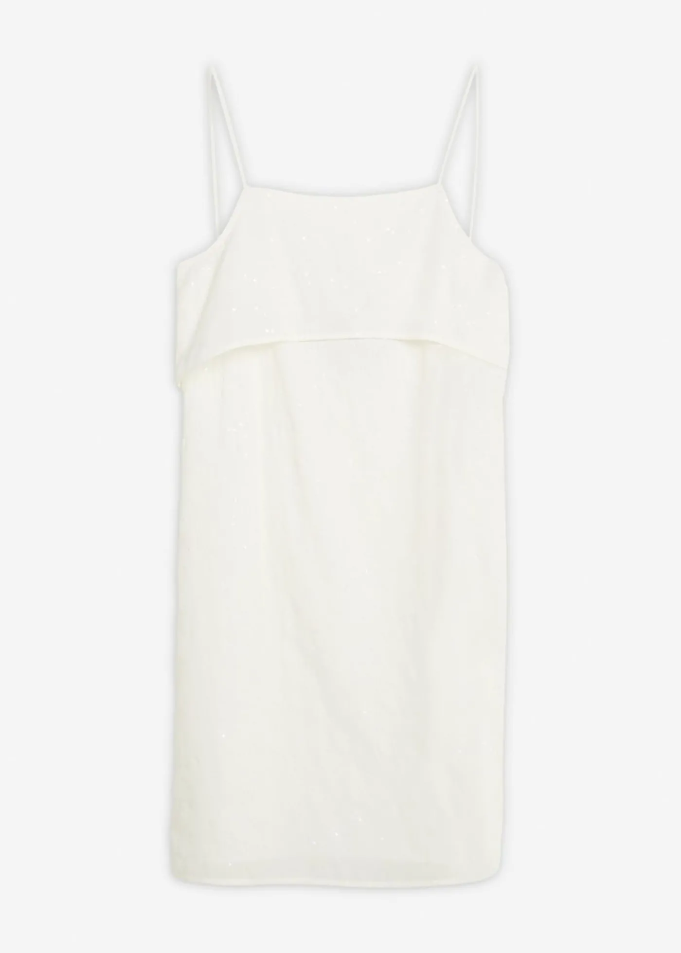 bonprix bonprix Vestido corto con un bonito bordado de lentejuelas blanco perla Online