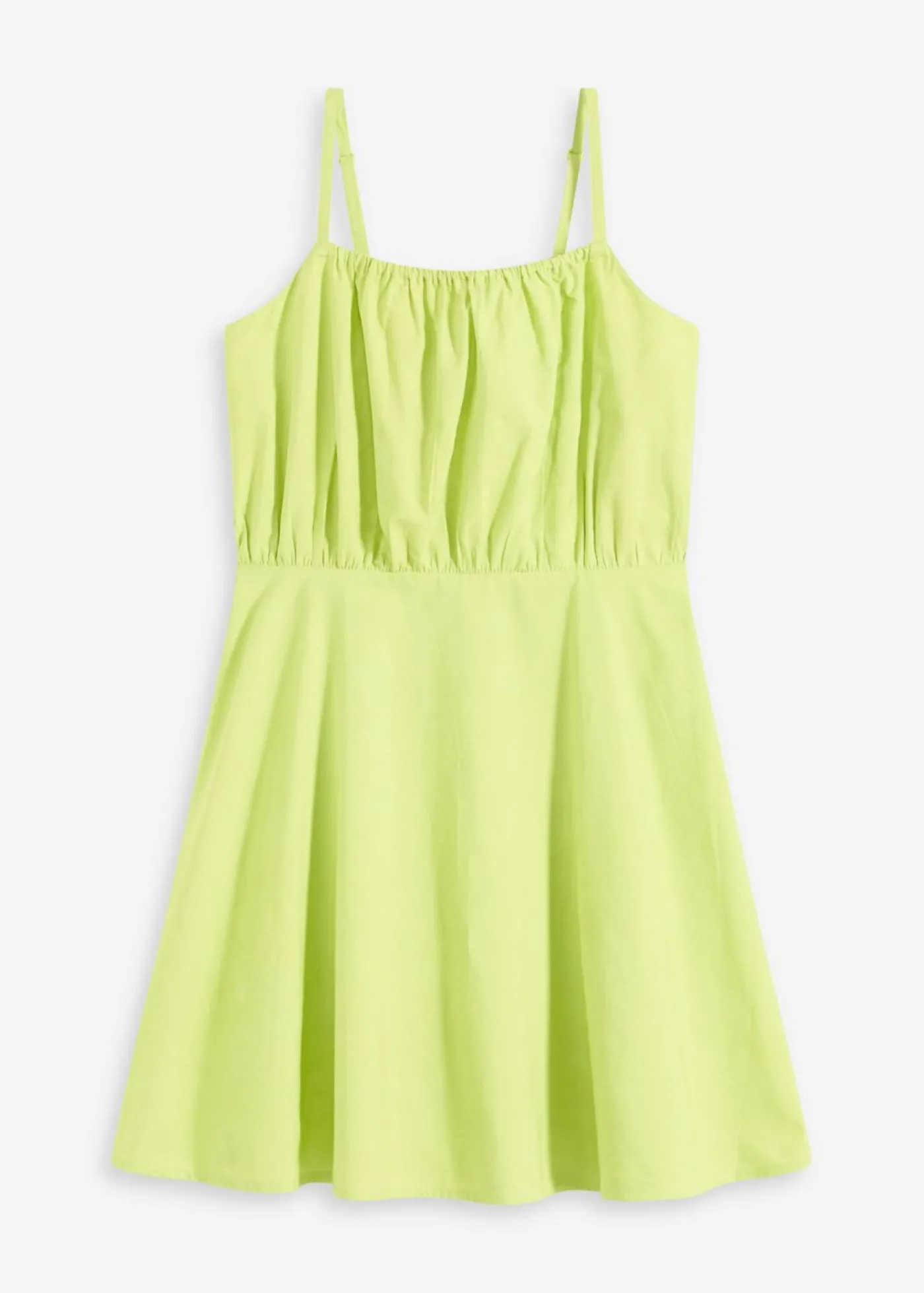 bonprix bonprix Vestido corto de algodón orgánico puro Amarillo cítrico New