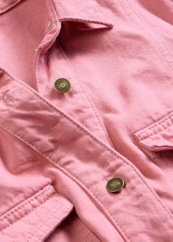 bonprix bonprix Vestido corto de algodón puro Malva Sale