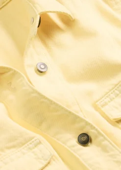 bonprix bonprix Vestido corto de algodón puro Amarillo claro New