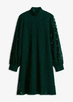 bonprix bonprix Vestido corto de encaje Verde oscuro Hot