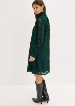 bonprix bonprix Vestido corto de encaje Verde oscuro Hot