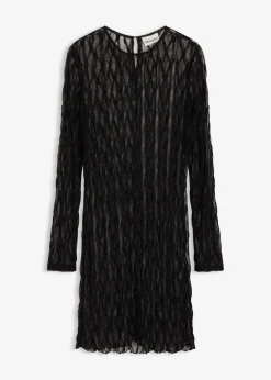 bonprix bonprix Vestido corto de encaje Negro Hot