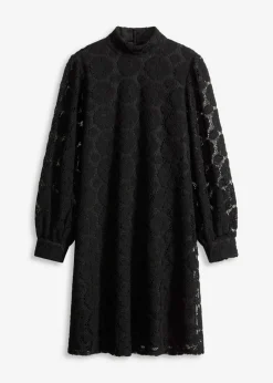 bonprix bonprix Vestido corto de encaje Negro Outlet