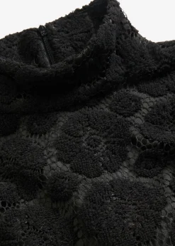 bonprix bonprix Vestido corto de encaje Negro Outlet