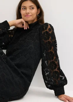bonprix bonprix Vestido corto de encaje Negro Outlet
