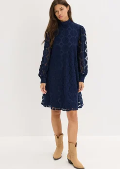 bonprix bonprix Vestido corto de encaje Azul marino Best