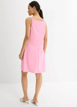 bonprix bonprix Vestido corto de neopreno fluido Rosa Discount