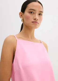 bonprix bonprix Vestido corto de neopreno fluido Rosa Discount