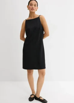 bonprix bonprix Vestido corto de neopreno fluido Negro Online