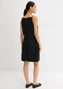bonprix bonprix Vestido corto de neopreno fluido Negro Online