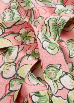bonprix bonprix Vestido corto de suave mezcla de viscosa Rosa suave de flores Hot