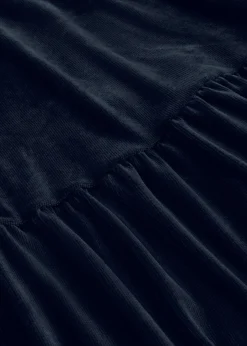 bonprix bonprix Vestido corto de terciopelo elástico Azul marino Hot