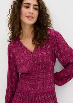 bonprix bonprix Vestido corto de viscosa fluida Violeta Clearance