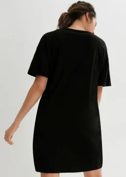bonprix bonprix Vestido de algodón Negro Clearance