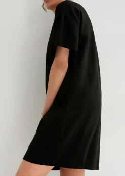 bonprix bonprix Vestido de algodón Negro Clearance