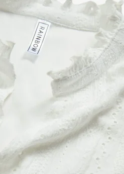 bonprix bonprix Vestido de algodón Blanco Discount