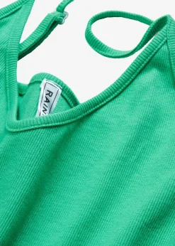 bonprix bonprix Vestido de algodón Verde ópalo