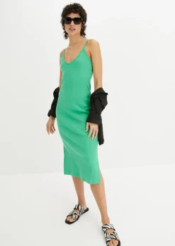 bonprix bonprix Vestido de algodón Verde ópalo