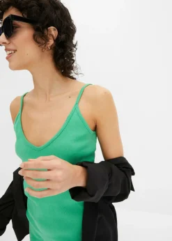 bonprix bonprix Vestido de algodón Verde ópalo