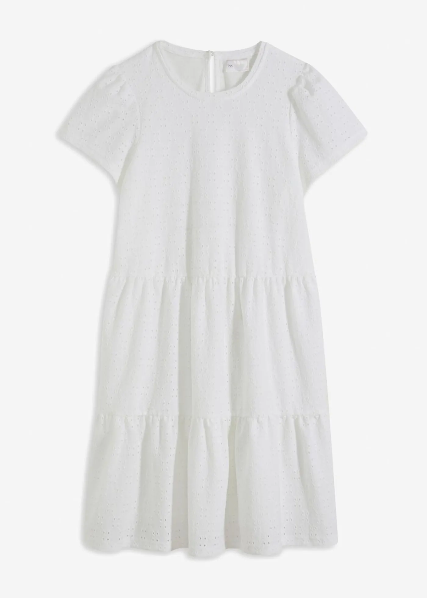bonprix bonprix Vestido de algodón Blanco Discount