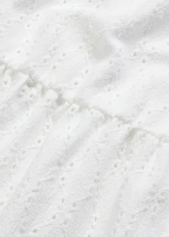 bonprix bonprix Vestido de algodón Blanco Discount