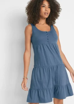 bonprix bonprix Vestido de algodón corto índigo New