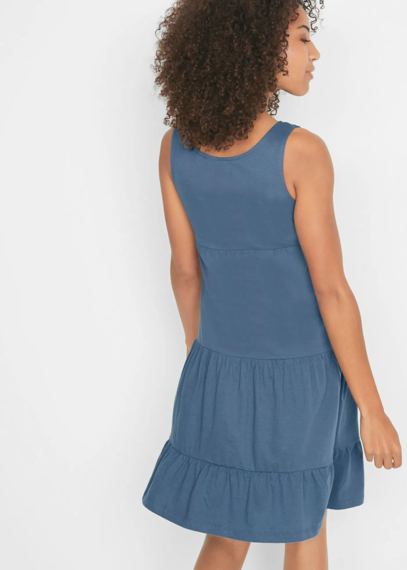 bonprix bonprix Vestido de algodón corto índigo New