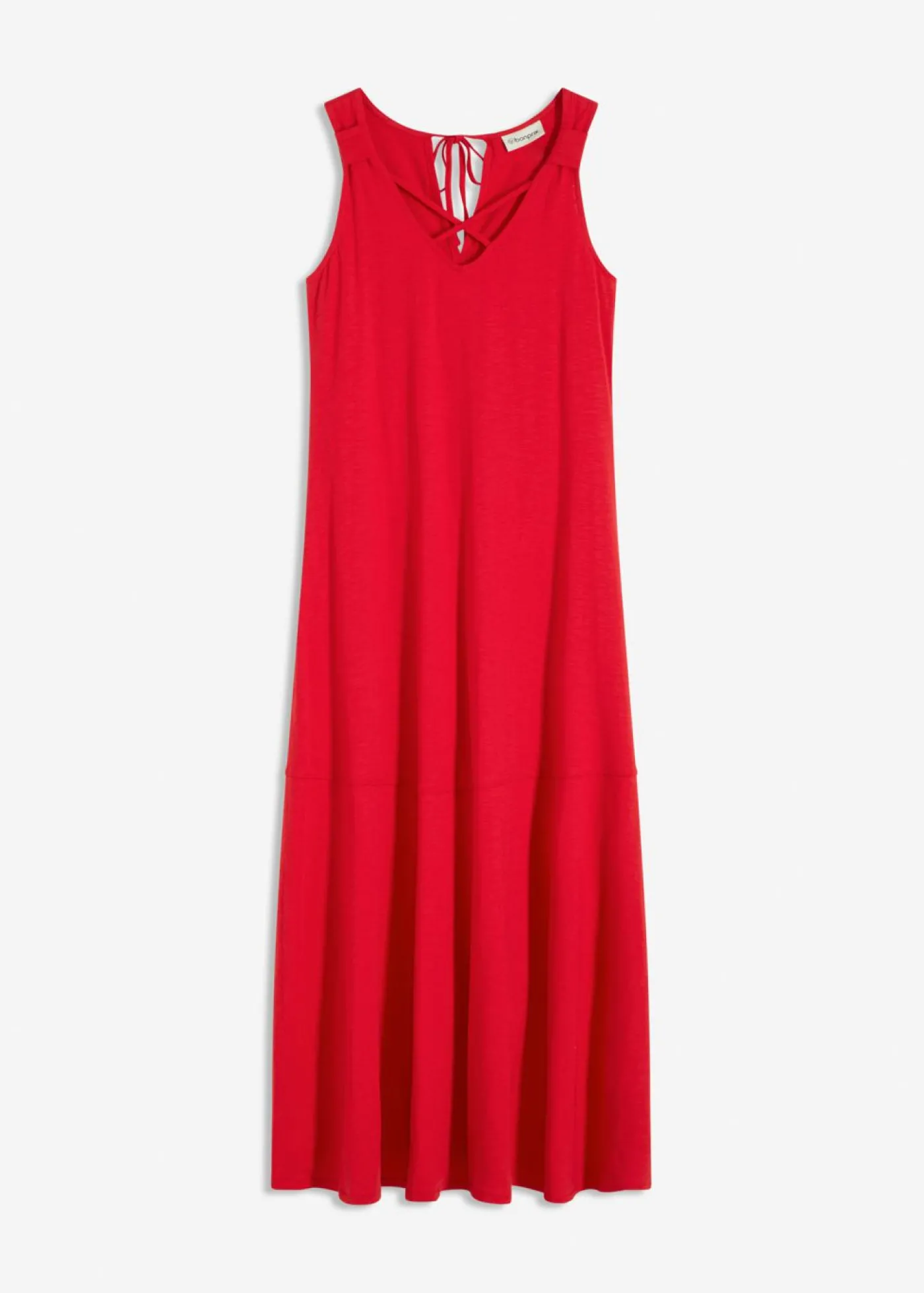 bonprix bonprix Vestido de algodón orgánico puro con tirantes rojo intenso Sale