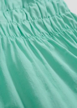 bonprix bonprix Vestido de algodón orgánico puro con tirantes Azul mentol Discount