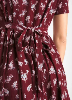 bonprix bonprix Vestido de algodón puro orquídea ahumado/naranja/melocotón claro Best