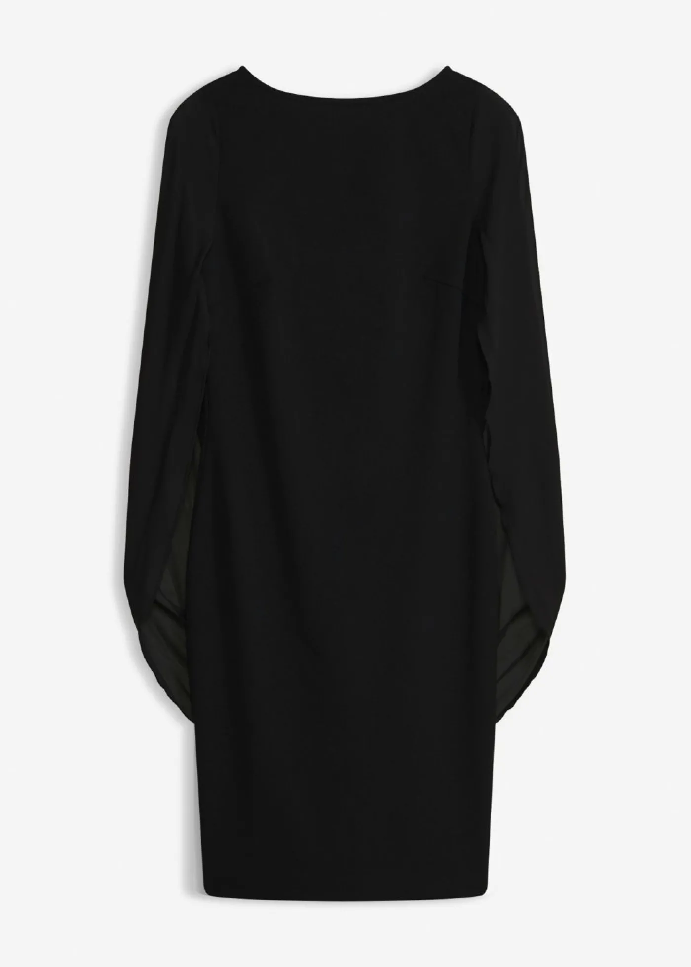 bonprix bonprix Vestido de cóctel con mangas de gasa Negro Hot