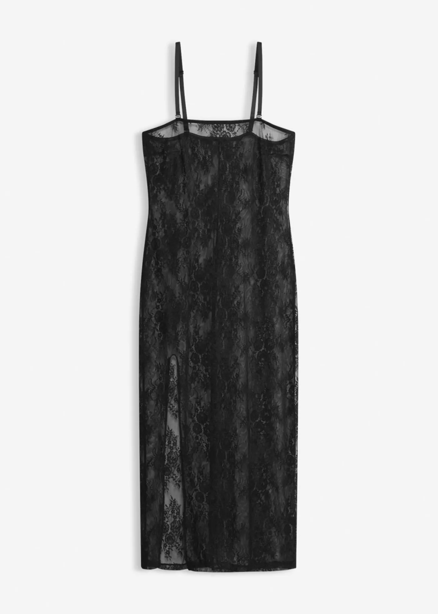bonprix bonprix Vestido de encaje con tirantes desmontables Negro Best