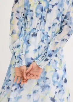 bonprix bonprix Vestido de gasa Azul Online
