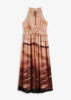 bonprix bonprix Vestido de gasa marrón Online