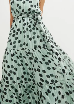 bonprix bonprix Vestido de gasa Verde oliva-blanco estampado Online