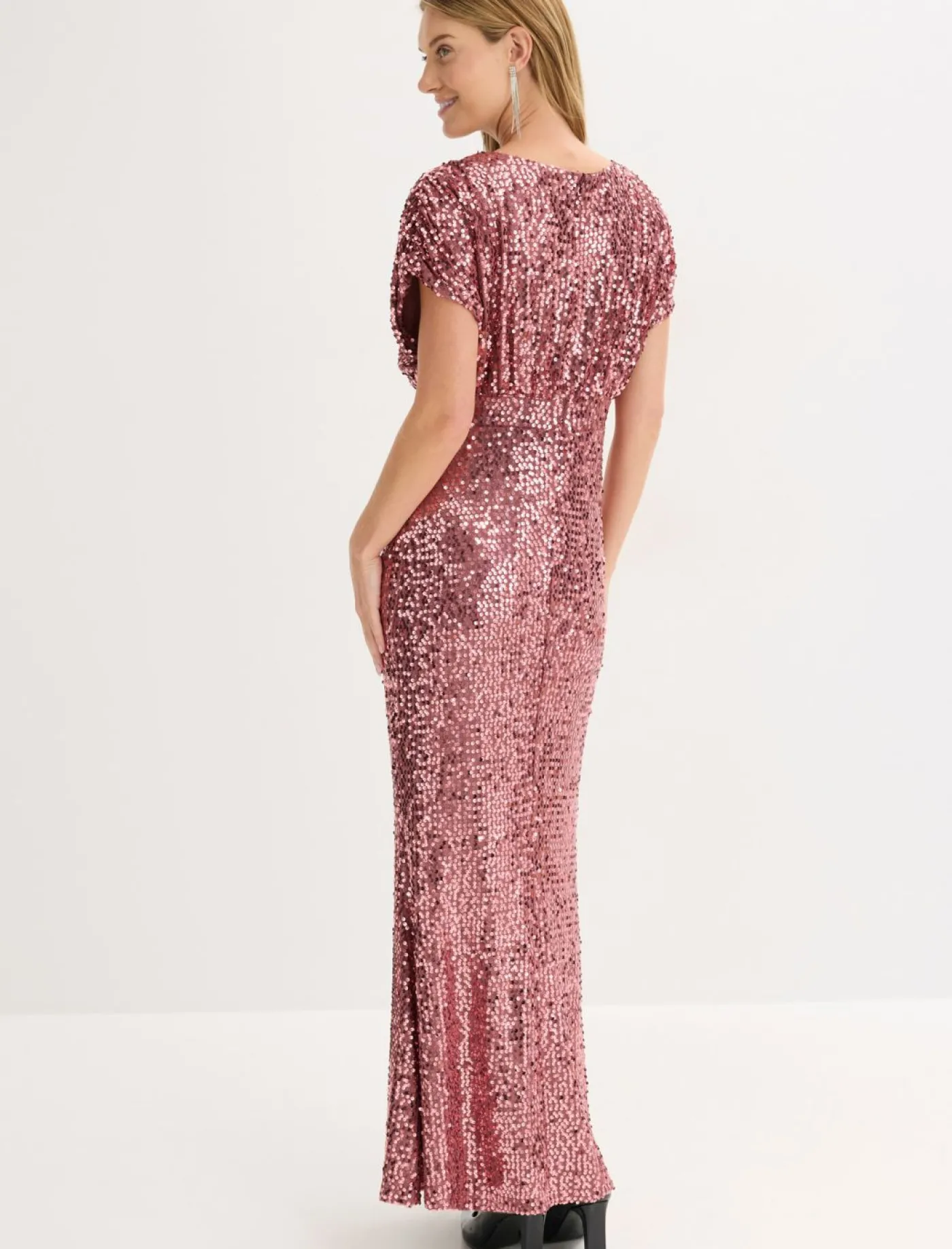 bonprix bonprix Vestido de lentejuelas Rosa oscuro Hot