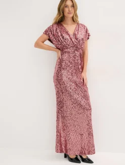 bonprix bonprix Vestido de lentejuelas Rosa oscuro Hot