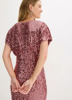 bonprix bonprix Vestido de lentejuelas Rosa oscuro Hot