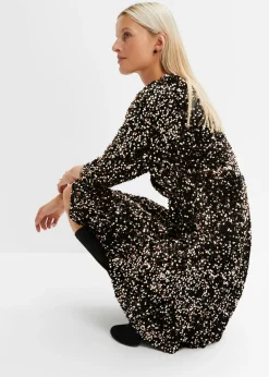 bonprix bonprix Vestido de lentejuelas Negro-oro rosado Best