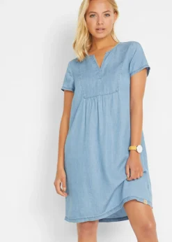bonprix bonprix Vestido de lyocell denim negro Sale