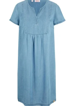 bonprix bonprix Vestido de lyocell Denim claro Outlet