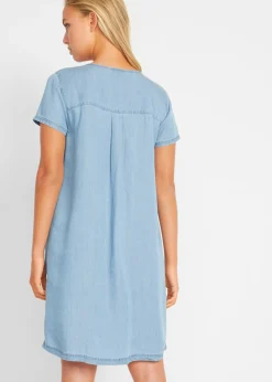 bonprix bonprix Vestido de lyocell Denim claro Outlet