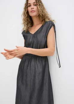 bonprix bonprix Vestido de lyocell liso denim negro