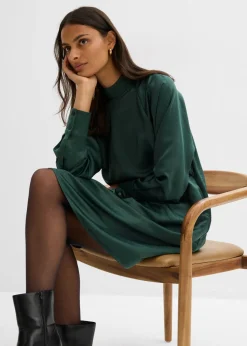 bonprix bonprix Vestido de mezcla de viscosa verde sombra Best